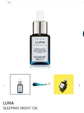 NEW IN BOX- Sunday Riley Luna Sleeping Night Oil - .5oz/15 ml
